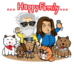 Hipster Jiji sticker #12046101