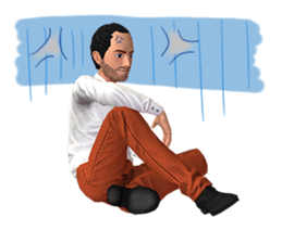 ROOTUR Favorite drink is water amber sticker #12046231