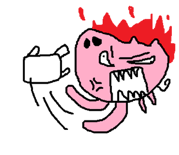 I love pig<fat> sticker #12046377