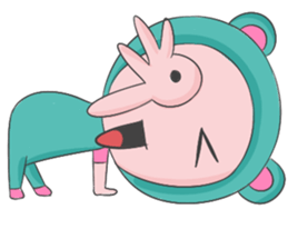 Blue Bear Boy sticker #12047007