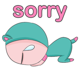 Blue Bear Boy sticker #12047010