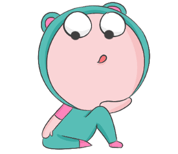 Blue Bear Boy sticker #12047011