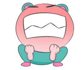 Blue Bear Boy sticker #12047014