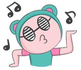 Blue Bear Boy sticker #12047019