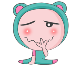 Blue Bear Boy sticker #12047022