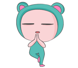 Blue Bear Boy sticker #12047026