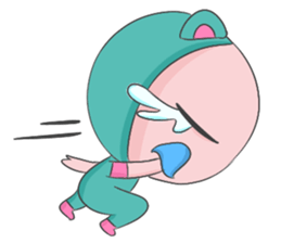 Blue Bear Boy sticker #12047028