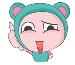 Blue Bear Boy sticker #12047029