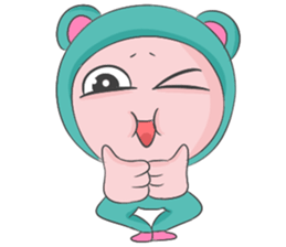 Blue Bear Boy sticker #12047030