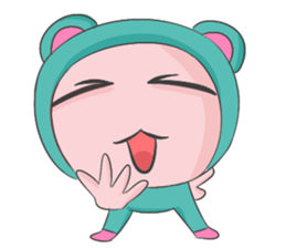 Blue Bear Boy sticker #12047033