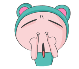 Blue Bear Boy sticker #12047035