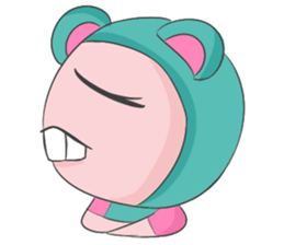 Blue Bear Boy sticker #12047040