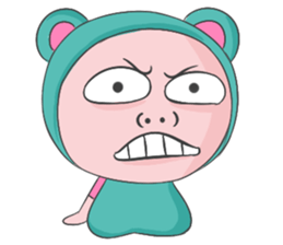 Blue Bear Boy sticker #12047041