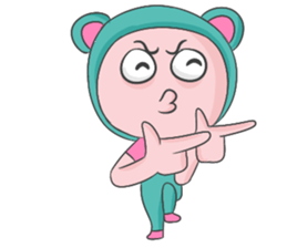 Blue Bear Boy sticker #12047045