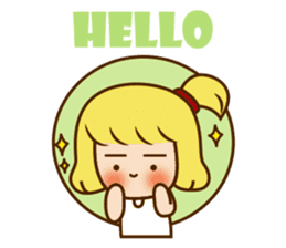 Today is sunny (English) sticker #12047326