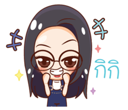 Nong Waen Finale Eyeglass Girl sticker #12049161