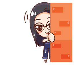 Nong Waen Finale Eyeglass Girl sticker #12049170