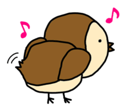 Monkey face Sparrow sticker #12049502