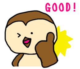 Monkey face Sparrow sticker #12049504