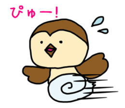 Monkey face Sparrow sticker #12049510