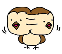 Monkey face Sparrow sticker #12049532