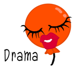 B.B Orange balloon. sticker #12049684