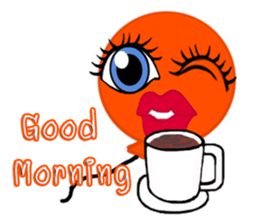 B.B Orange balloon. sticker #12049687