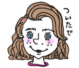 teenager's bangs sticker #12049867