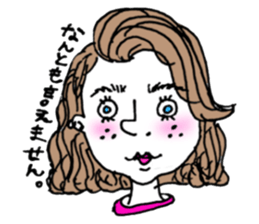 teenager's bangs sticker #12049869