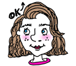 teenager's bangs sticker #12049870