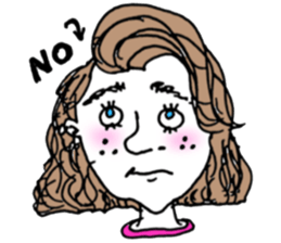 teenager's bangs sticker #12049871