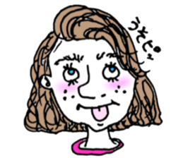 teenager's bangs sticker #12049872