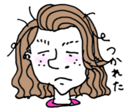 teenager's bangs sticker #12049880