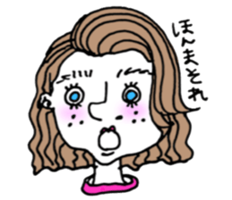 teenager's bangs sticker #12049881
