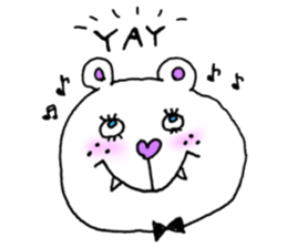 teenager's bangs sticker #12049883