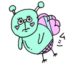 teenager's bangs sticker #12049889