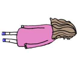 teenager's bangs sticker #12049896