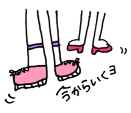 teenager's bangs sticker #12049898