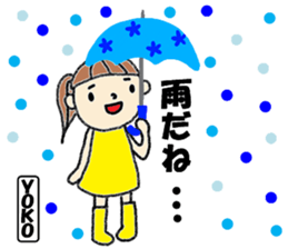 "YOKO" only name sticker (summer ver) sticker #12050140