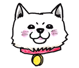 Akita dog Fuku sticker #12051022