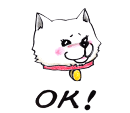 Akita dog Fuku sticker #12051034