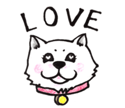 Akita dog Fuku sticker #12051044