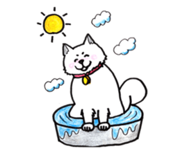 Akita dog Fuku sticker #12051055