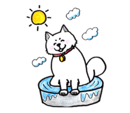 Akita dog Fuku sticker #12051055