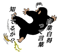 Dandy chimpanzee "Chimp Andy" sticker #12051196