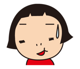 Child and mother stamp sticker #12051437