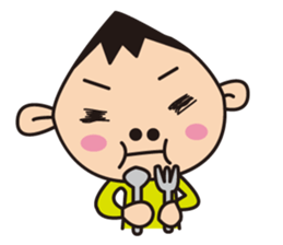 Child and mother stamp sticker #12051449