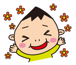 Child and mother stamp sticker #12051456