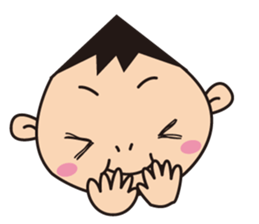 Child and mother stamp sticker #12051457