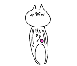 Cat says in belly sticker #12052088